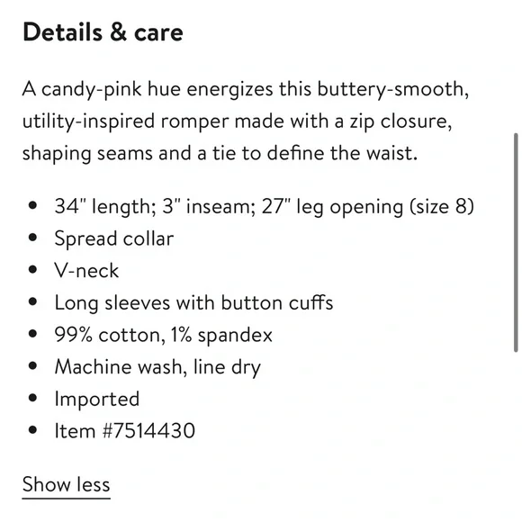 PAIGE Meg Tie Waist Twill Utility Romper - Picture 3 of 4